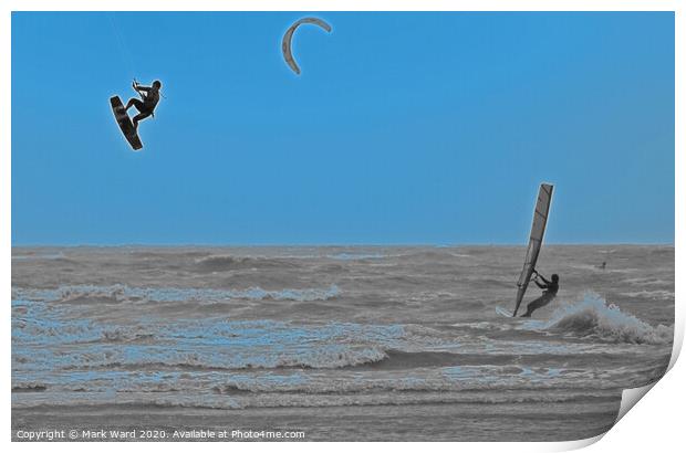 Hastings Wind Catching Print by Mark Ward