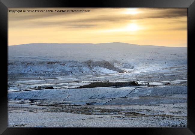 Pastel Shades of Upper Teesdale Framed Print by David Forster