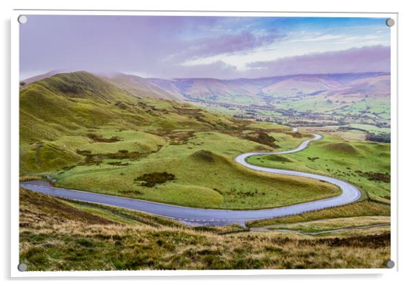 Road to Edale Acrylic by Peter Taylor