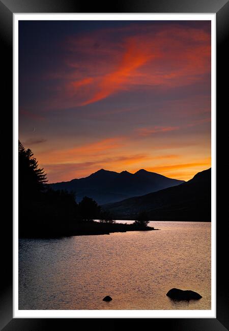 Sunset over Snowdon Framed Print by Peter Taylor