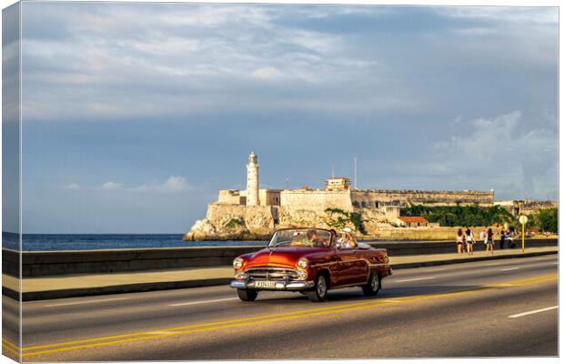 Vintage American car, Havana, Cuba Canvas Print by Phil Crean