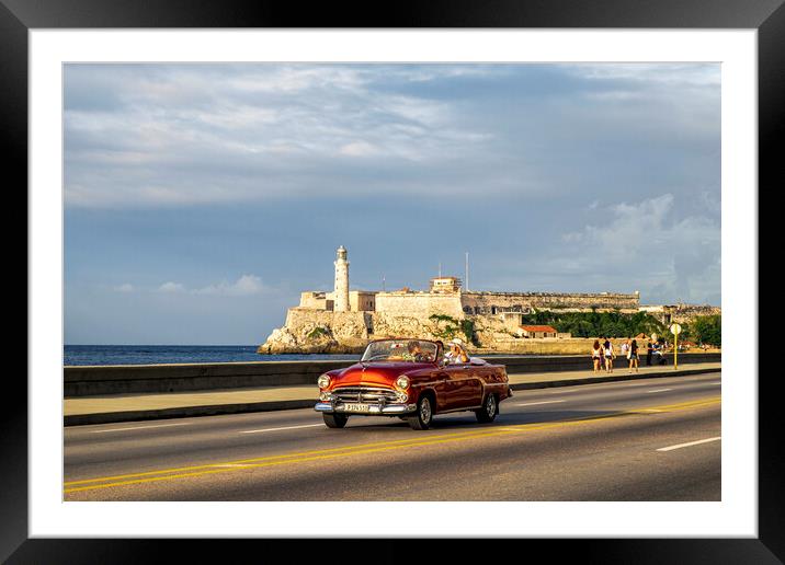 Vintage American car, Havana, Cuba Framed Mounted Print by Phil Crean
