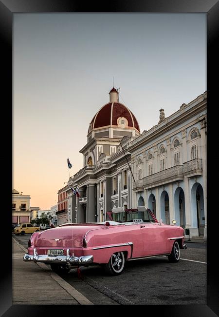 Open top American 1950s car, Cuba Framed Print by Phil Crean