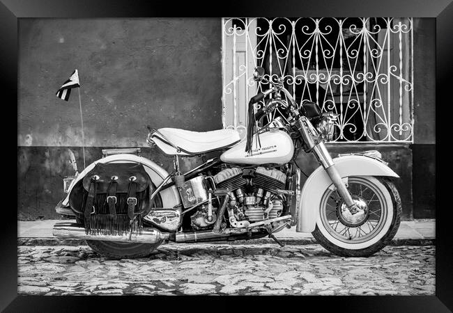 1950's Harley Davidson Framed Print by Phil Crean