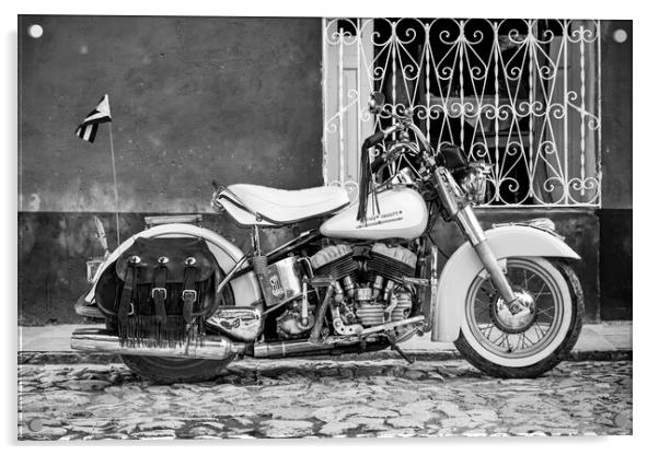 1950's Harley Davidson Acrylic by Phil Crean