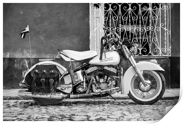 1950's Harley Davidson Print by Phil Crean