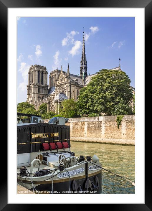 PARIS Cathedral Notre-Dame  Framed Mounted Print by Melanie Viola