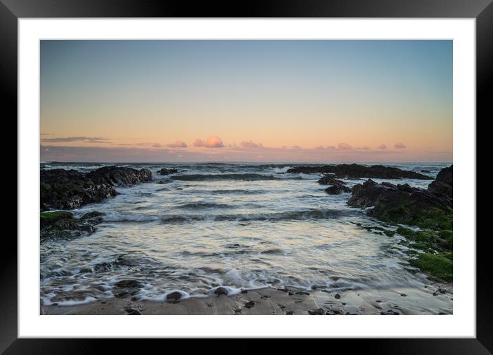 Croyde Bay sunrise Framed Mounted Print by Tony Twyman
