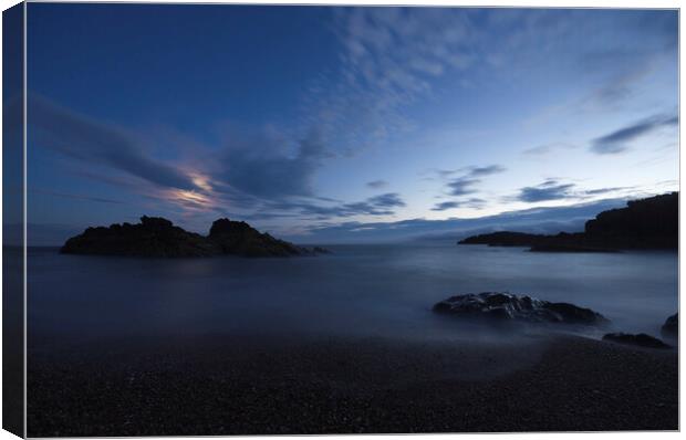 Moonlight Bay, Llanddwyn, Anglesey Canvas Print by Ian Homewood