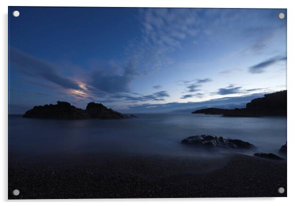 Moonlight Bay, Llanddwyn, Anglesey Acrylic by Ian Homewood