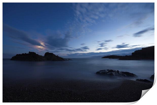 Moonlight Bay, Llanddwyn, Anglesey Print by Ian Homewood