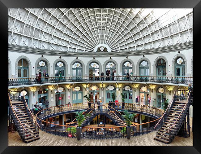 The Corn Exchange Leeds. Framed Print by Lilian Marshall