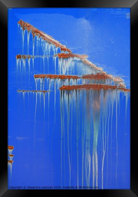 Rust Art Framed Print by Alexandra Lavizzari