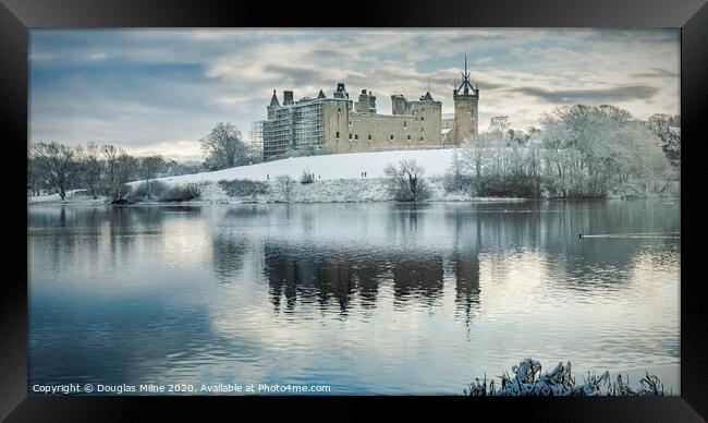 Linlithgow Palace in Winter Framed Print by Douglas Milne