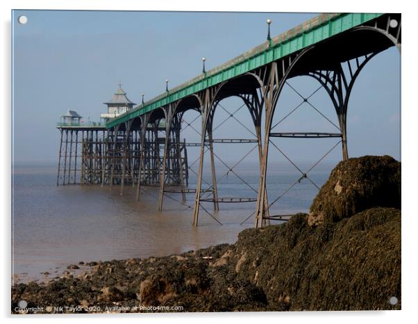 Clevedon pier, Somerset, UK Acrylic by Nik Taylor