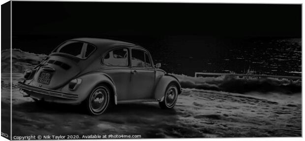 Original VW Beetle  Canvas Print by Nik Taylor