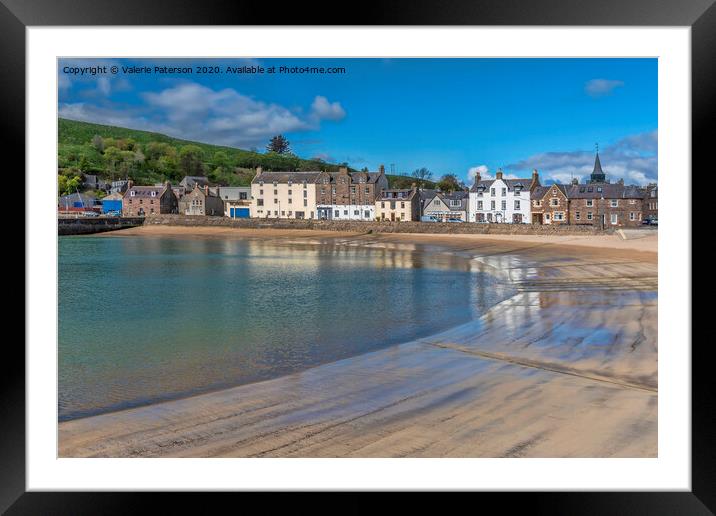 Stonehaven Beach Framed Mounted Print by Valerie Paterson