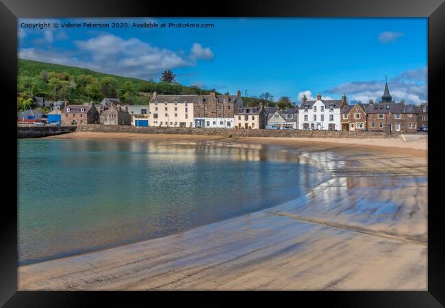 Stonehaven Beach Framed Print by Valerie Paterson