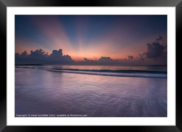 Early Sunrise over Mexico Framed Mounted Print by David Schofield