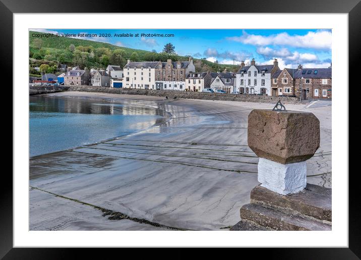 Stonehaven Harbourfront Framed Mounted Print by Valerie Paterson