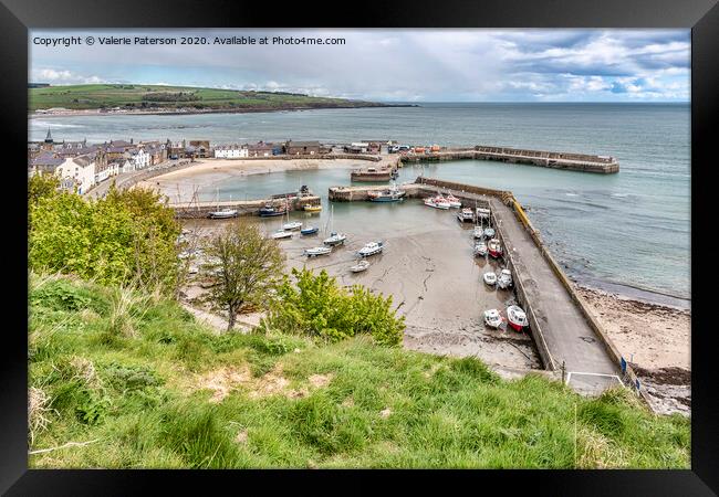 Stonehaven Harbour Framed Print by Valerie Paterson