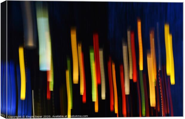 Colorful Abstract Lights as Background Canvas Print by Engin Sezer