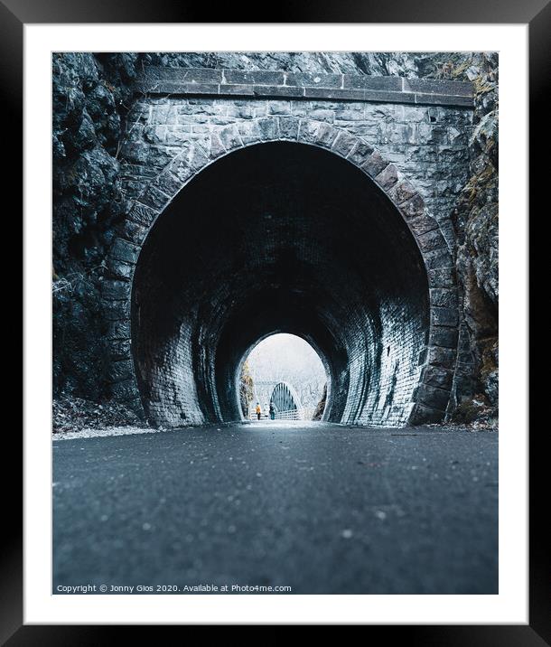 Tunnel on the Keswick to Threlkeld pathway  Framed Mounted Print by Jonny Gios