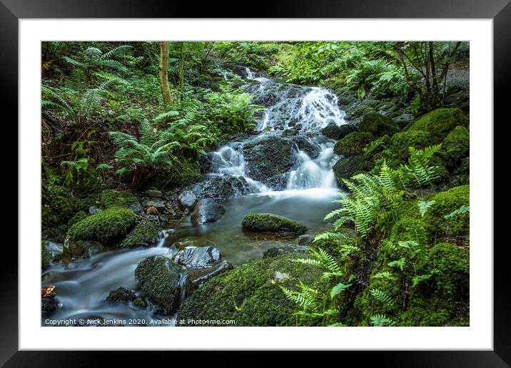 Wynlass Beck en route to Millerground Windermere  Framed Mounted Print by Nick Jenkins