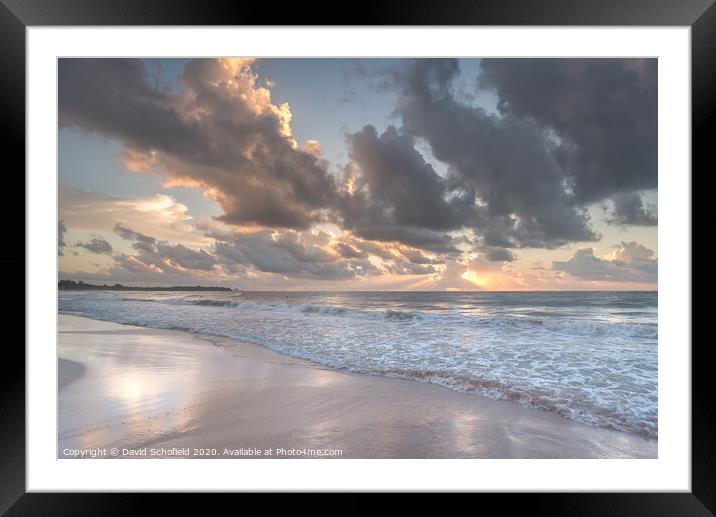 Tequila Sunrise Framed Mounted Print by David Schofield