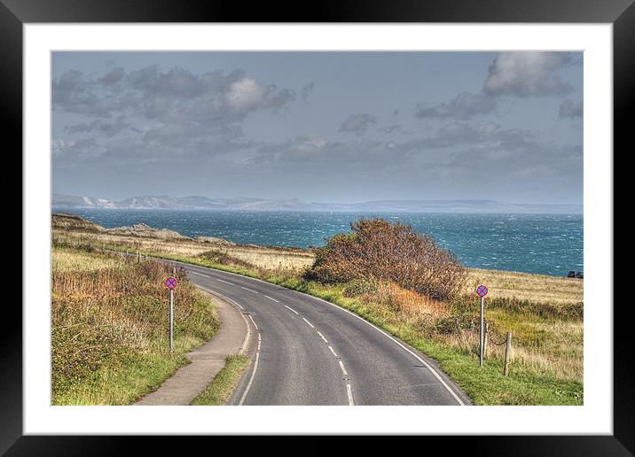 The Coast Road Framed Mounted Print by Nicola Clark