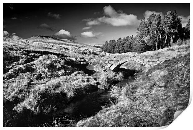 Burbage Valley Packhorse Bridge   Print by Darren Galpin