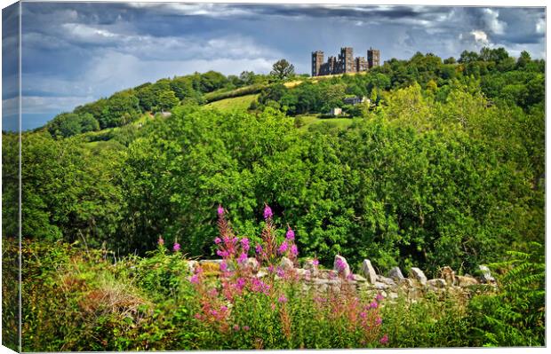 Riber Castle from High Tor Canvas Print by Darren Galpin