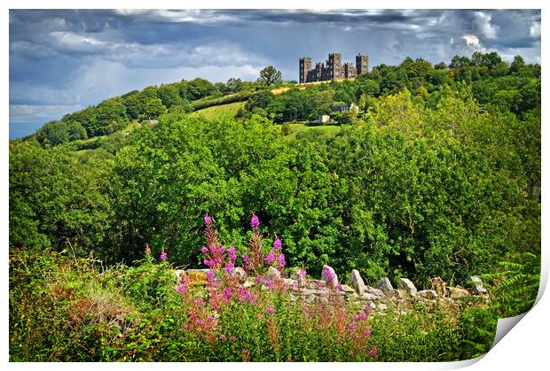 Riber Castle from High Tor Print by Darren Galpin