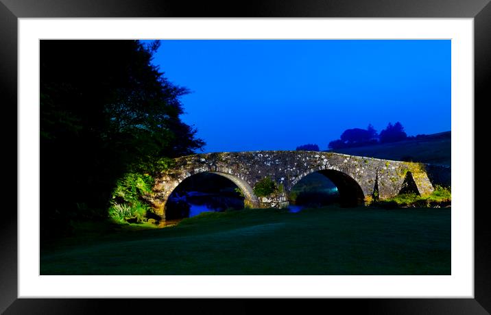 Two Bridges, Dartmoor, Devon UK Framed Mounted Print by Maggie McCall