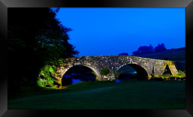 Two Bridges, Dartmoor, Devon UK Framed Print by Maggie McCall