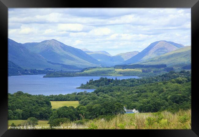 Majestic View of Loch Awe Framed Print by Jane Braat