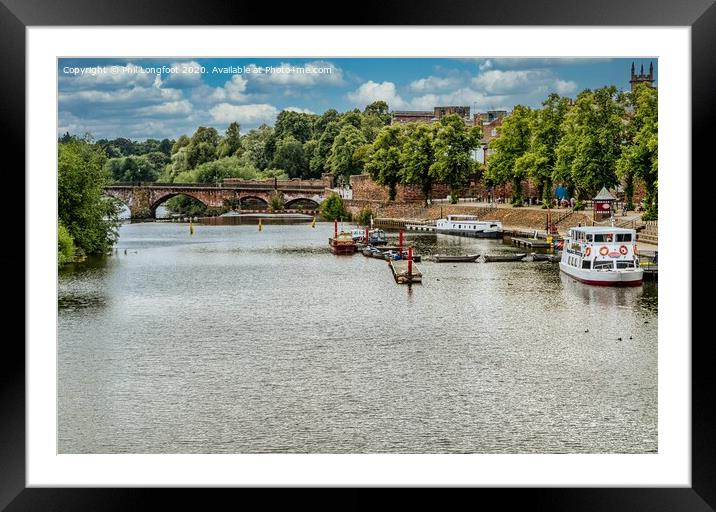 River Dee Chester  Framed Mounted Print by Phil Longfoot