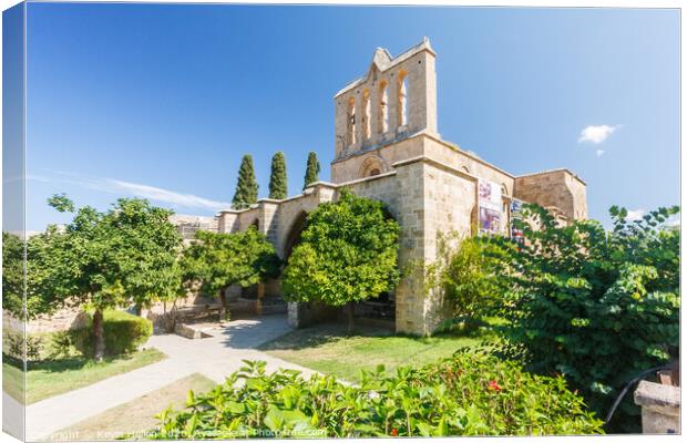 Bellapais Abbey, Northern Cyprus Canvas Print by Kevin Hellon
