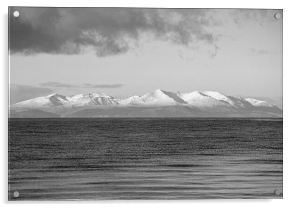 Isle of Arran wintry scene  Acrylic by Allan Durward Photography