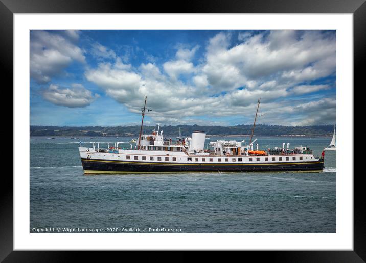 MV Balmoral In The Solent Framed Mounted Print by Wight Landscapes