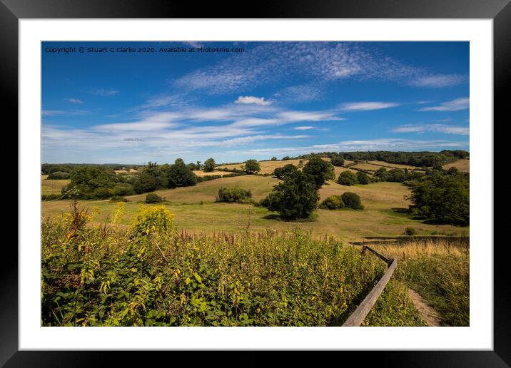 Petworth countryside Framed Mounted Print by Stuart C Clarke