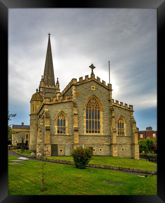 St Columbs Cathedral, Derry, Northern Ireland Framed Print by Mark Llewellyn