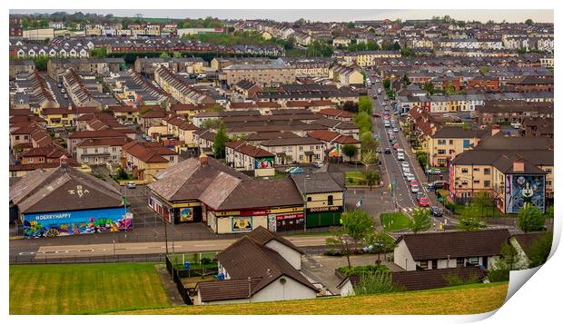 Bogside View, Derry, Northern Ireland Print by Mark Llewellyn
