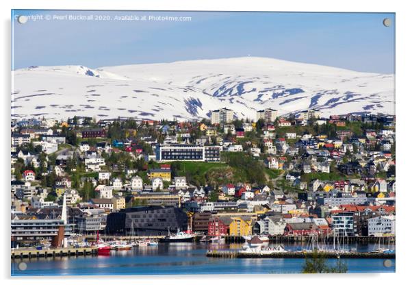 Tromso Norway Acrylic by Pearl Bucknall