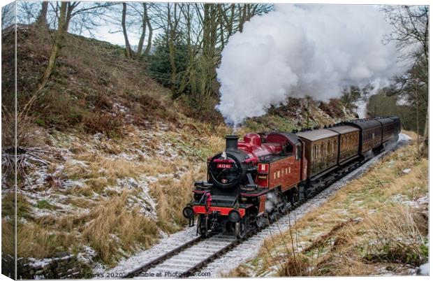Steaming on the Worth Valley Canvas Print by Richard Perks