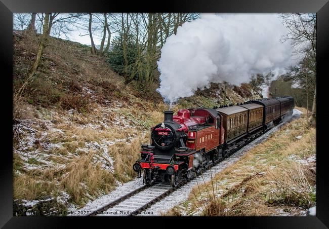 Steaming on the Worth Valley Framed Print by Richard Perks