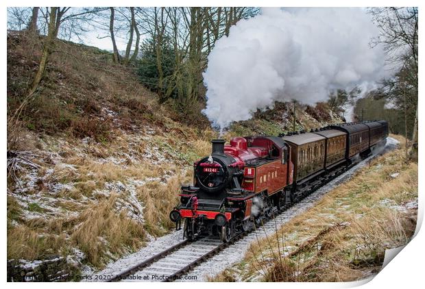 Steaming on the Worth Valley Print by Richard Perks