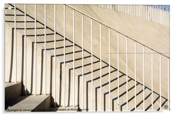 Steps And Shadows Acrylic by Alexandra Lavizzari