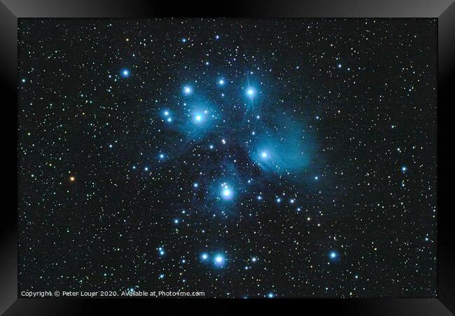 The Pleiades Framed Print by Peter Louer