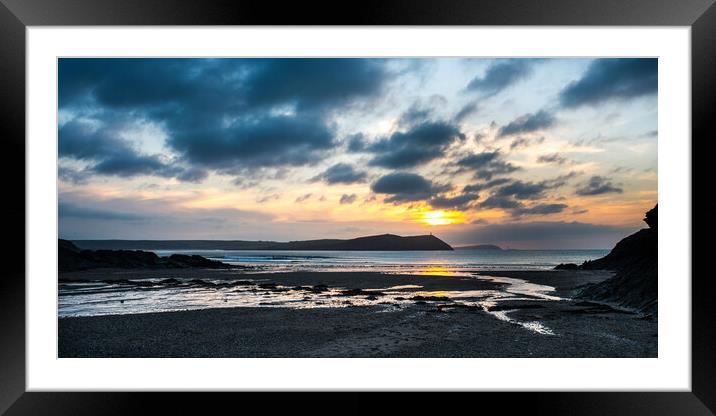 Sunset at Booby's Bay Framed Mounted Print by David Wilkins